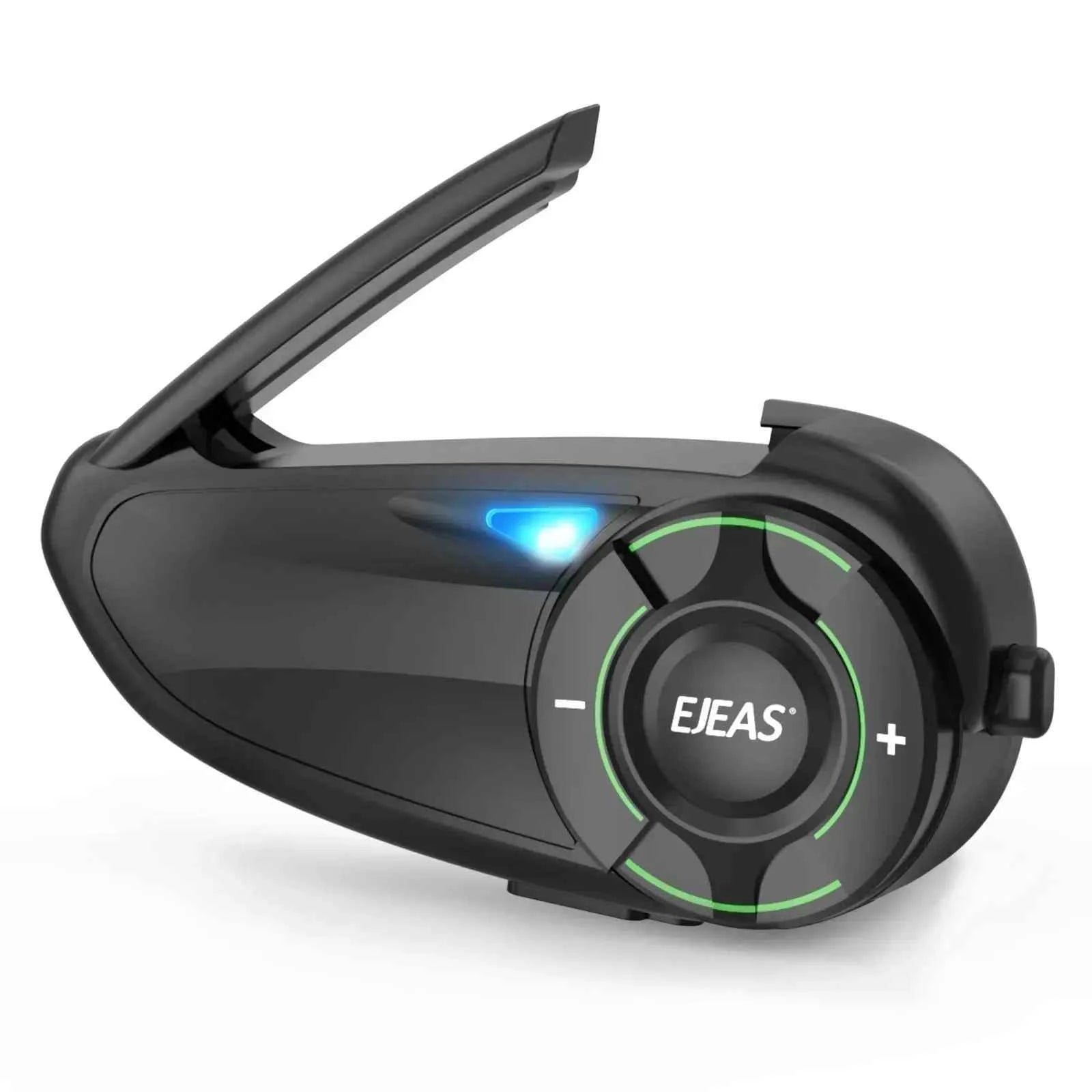 Ejeas Store Q8 5G Mesh Helmet Intercom with Advanced Noise Cancellation, Extended Range And Music Sharing
