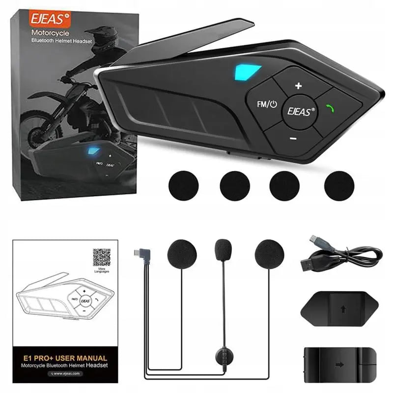 Ejeas India E1 Pro Single Rider Bluetooth Intercom Ejeas Store n1ixs0-g1.myshopify.com product_type