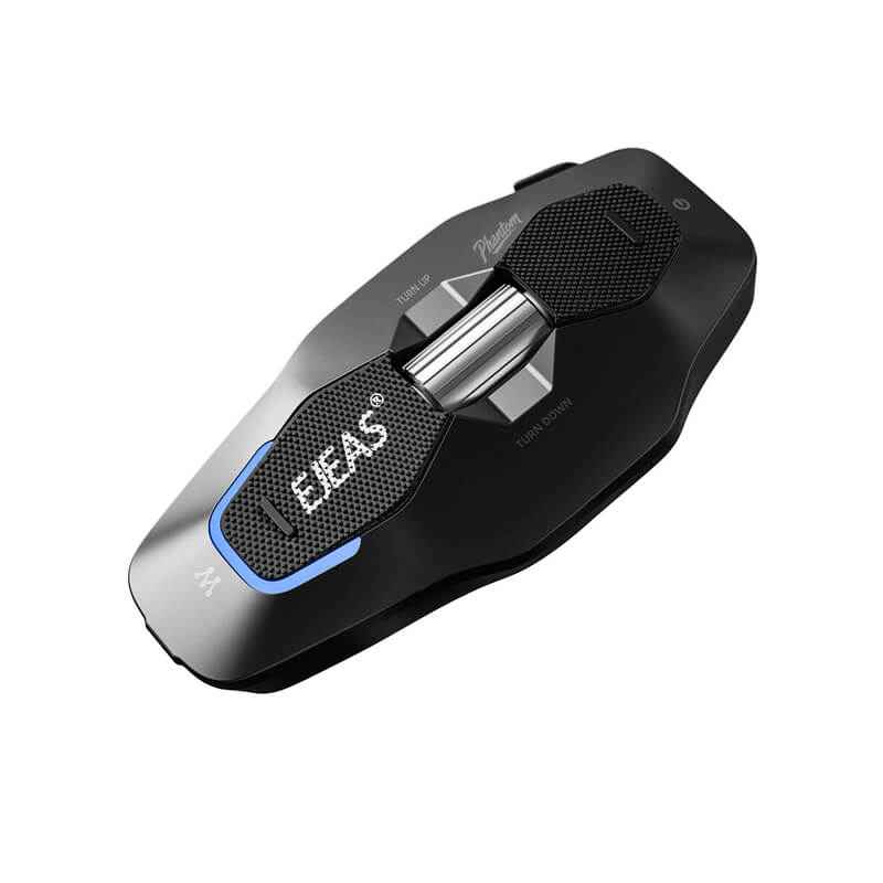 Ejeas Store X10 Mesh 4.0 + 5G Motorcycle Helmet Intercom - 10-Rider Connectivity, AI Noise Cancellation, 1.5km Range With 1-Year Warranty, Black Color