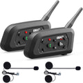 Ejeas Store V6 Pro Plus Dual Pack Multi Rider Bluetooth Helmet Intercom With DSP Noise Cancellation, 800m Range And 1-Year Warranty