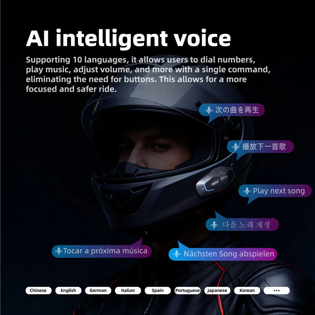 EJEAS Phantom X10 Plus MESH+5G motorcycle helmet intercom - view 2