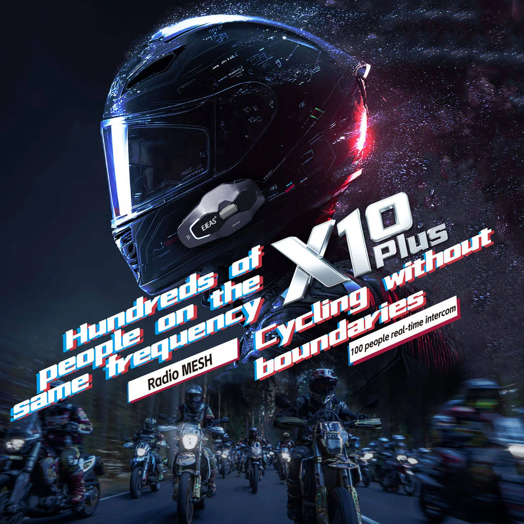 EJEAS Phantom X10 Plus MESH+5G motorcycle helmet intercom - view 4