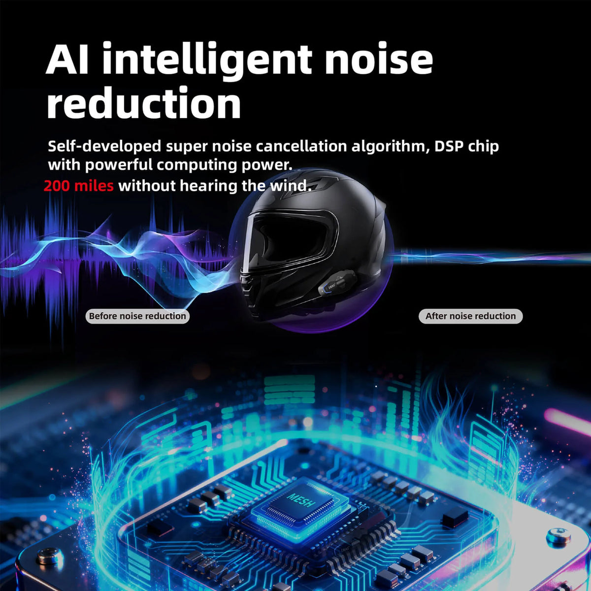 EJEAS Phantom X10 Plus MESH+5G motorcycle helmet intercom - view 8