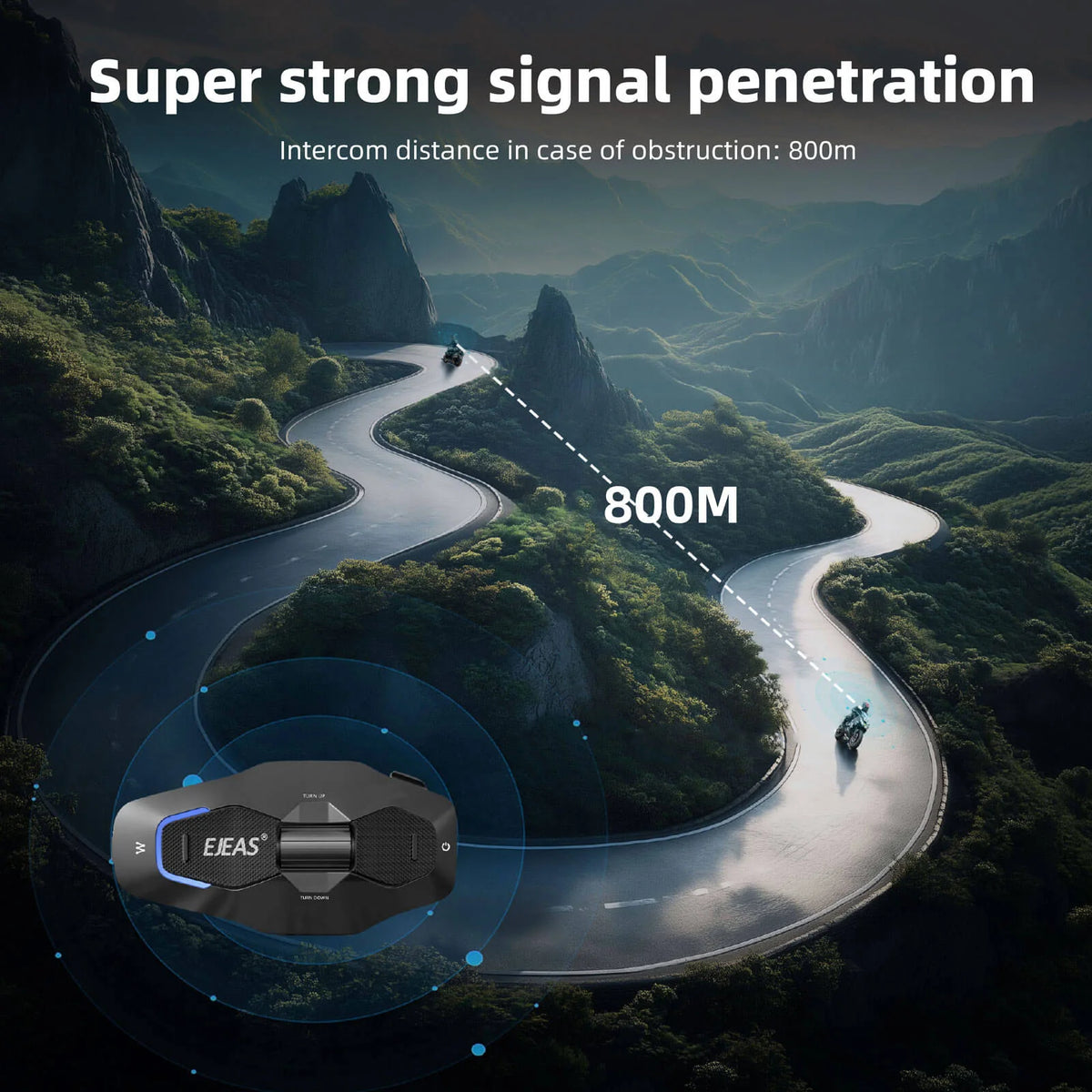 EJEAS Phantom X10 Plus MESH+5G motorcycle helmet intercom - view 9