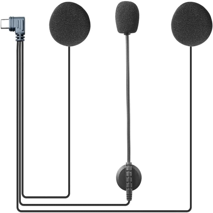 ejeas store v6 pro plus speaker set Type c cable with white background
